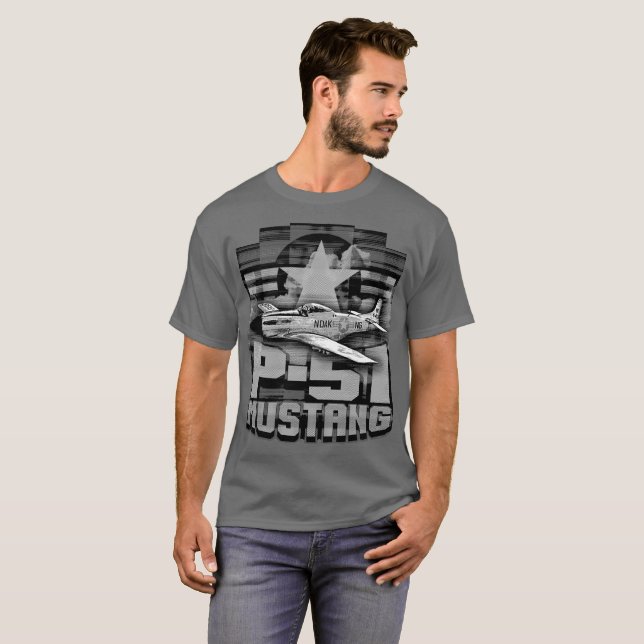 Camiseta P-51 Mustang (Anverso completo)