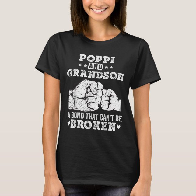 Camiseta P And Grandson A Bond That Cant Be Broken Grandpa  (Anverso)