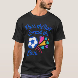 Camiseta P Byll Difunde El Amor Diseño De Fútbol De Arcoíri