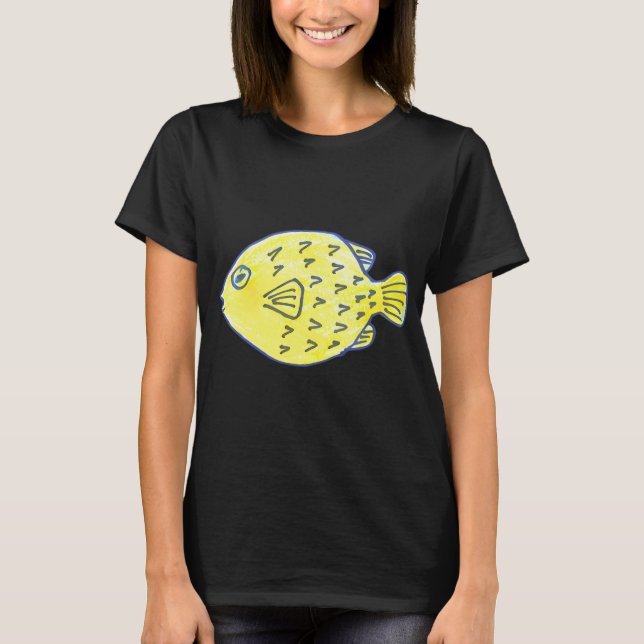 Camiseta P de pez globo (Anverso)