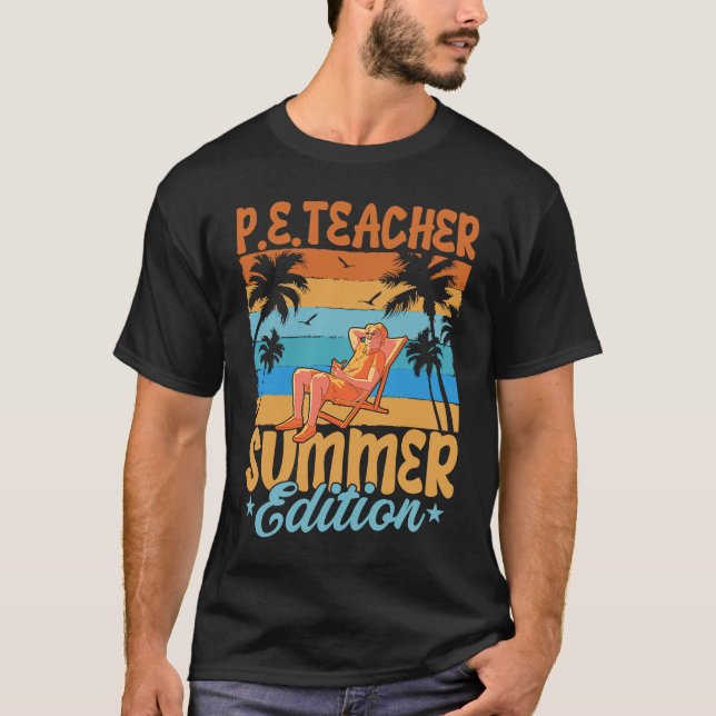Camiseta P E Profesora Edición de verano Escuela de Educaci (Anverso)