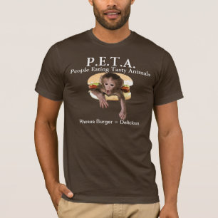 Camiseta P.E.T.A. Gente que come animales sabrosos