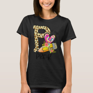 Camiseta P Es Para El Profesor Preescolar Leopard Primer Dí
