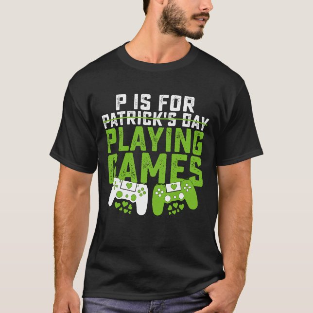 Camiseta P es para jugar juegos de azar St Patrick's (Anverso)