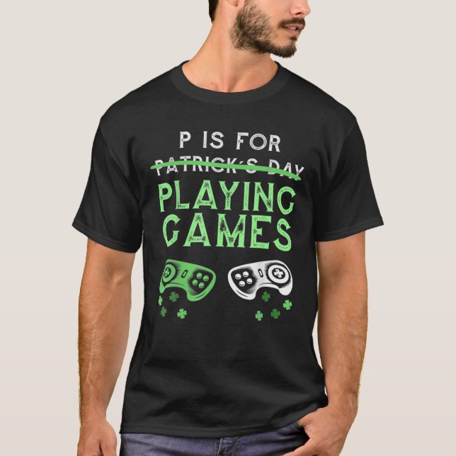 Camiseta P Es Para Jugar Videojuegos Día De Síndicos Para G (Anverso)