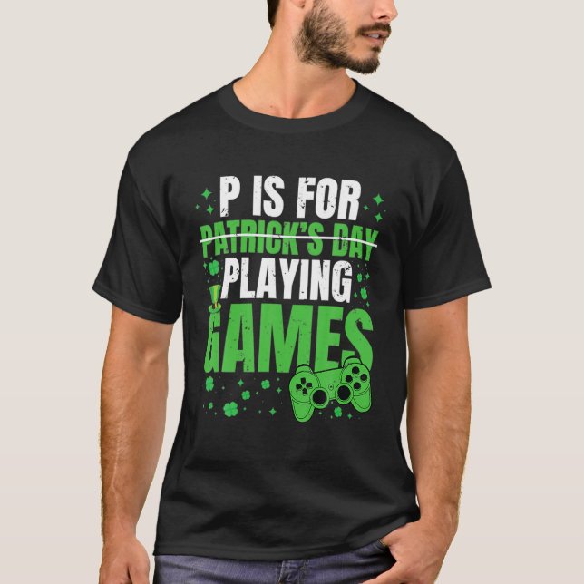 Camiseta P Es Para Jugar Videojuegos S Para Divertidos St P (Anverso)