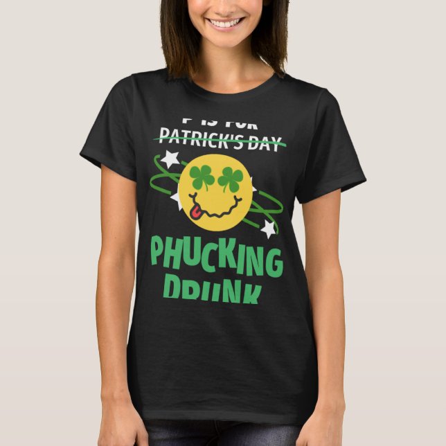 Camiseta P es para Phucking Beer Drinking Common (Anverso)