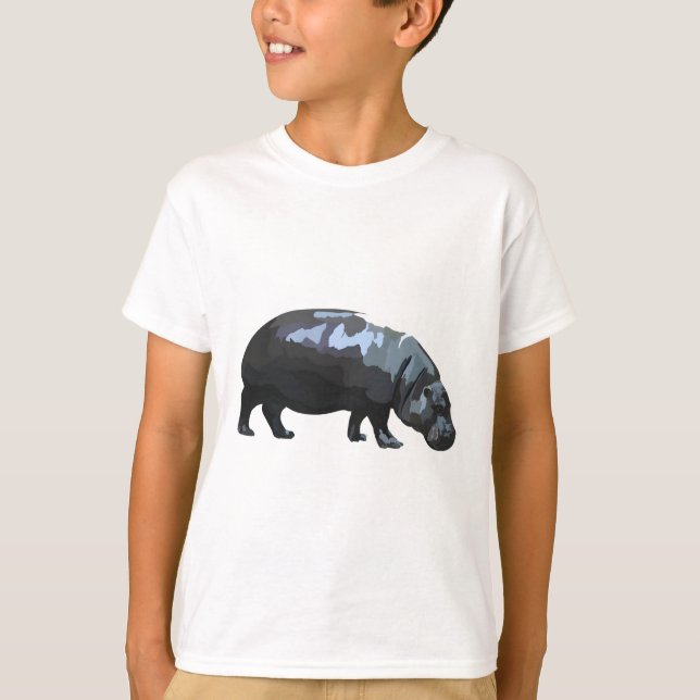 Camiseta P es para Pygmy Hippo (Anverso)