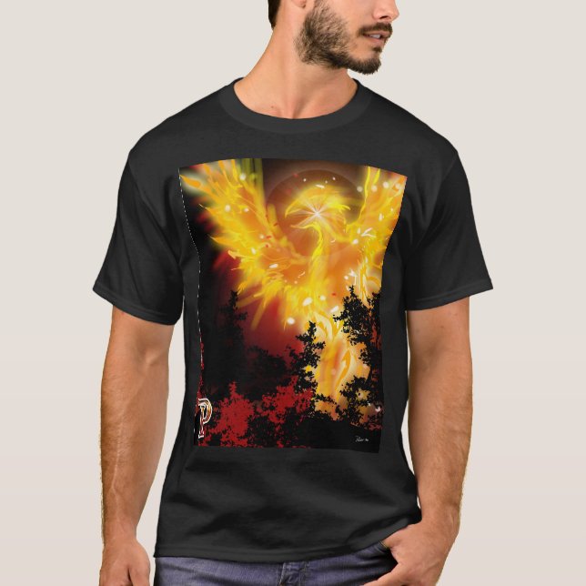 Camiseta P está para el diseño de Phoenix (Anverso)