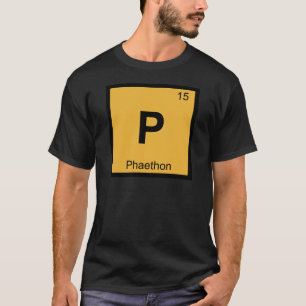 Camiseta P - Faetón Símbolo de la tabla periódica de químic