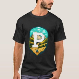 Camiseta P Letra Big Mountain Camping Long Sleeve T Shirt