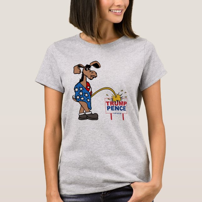Camiseta P ON TRUMP PENCE — Anti-Trump Design - Politica (Anverso)