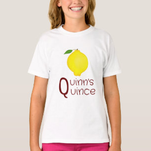 Camiseta P Para Su Nombre Inicial y Fruto De Quince