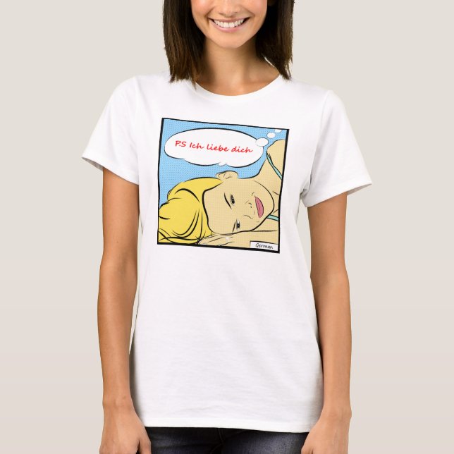 Camiseta P.S Ich liebe dich Vintage (Anverso)