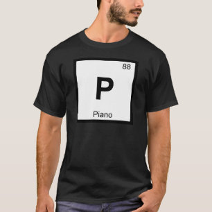 Camiseta P - Símbolo de la tabla periódica de la química de