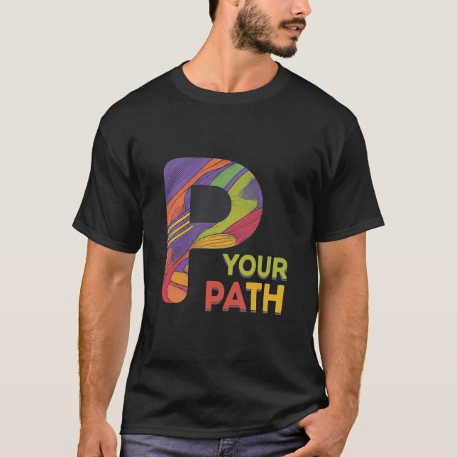 Camiseta P Su trayectoria Diseño masculino (Anverso)