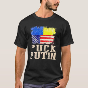 Camiseta P Uck Fu Tin Meme I Stand with Ukraine L