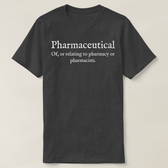 Camiseta P Uso Farmacéutico Su Diccionario 615 Farmaco (Diseño del anverso)