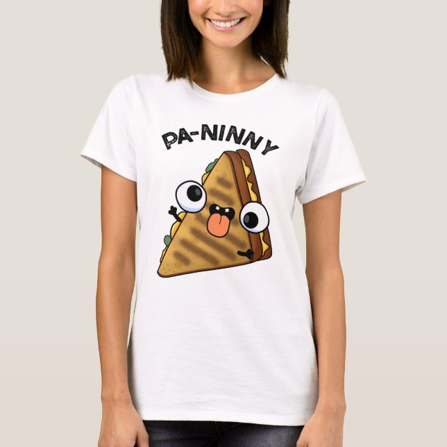 Camiseta Pa-ninny Funny Panini Pun presenta panini s (Anverso)