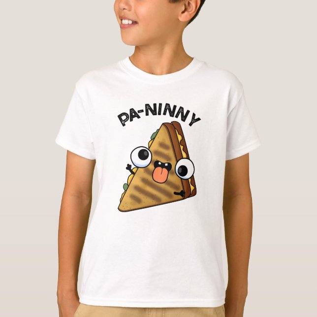 Camiseta Pa-ninny Funny Panini Pun presenta panini s (Anverso)