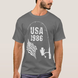Camiseta Pabellón Americano de Pescadores 1986 Cumpleaños