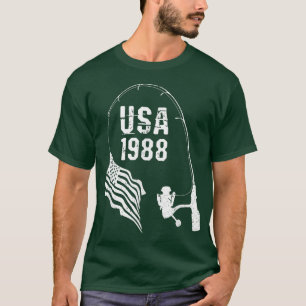 Camiseta Pabellón Americano de Pescadores 1988 Cumpleaños