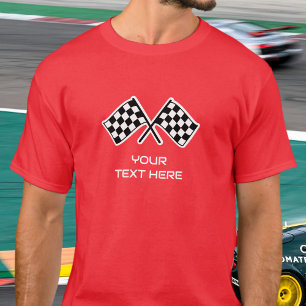 Camiseta Pabellón controlado Carreras roja de la bicicleta