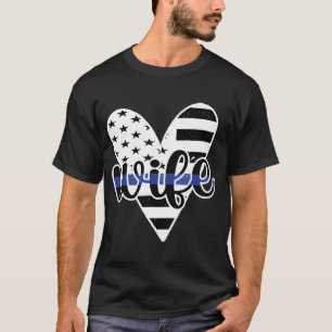 Camiseta Pabellón De La Policía Estadounidense Orgulloso Of