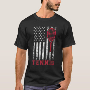 Camiseta Pabellón Estadounidense Tenis Para Hombres Chica N