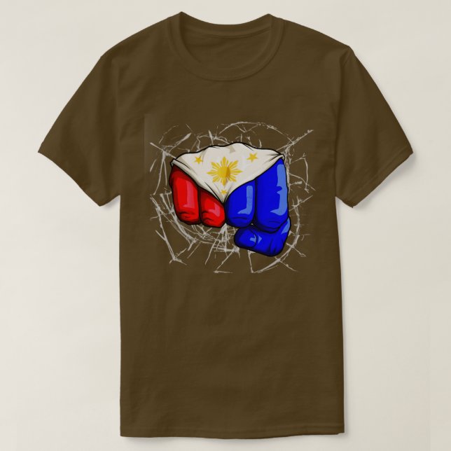 Camiseta Pabellón Filipino Ping Laban Lang Pinoy De (Diseño del anverso)