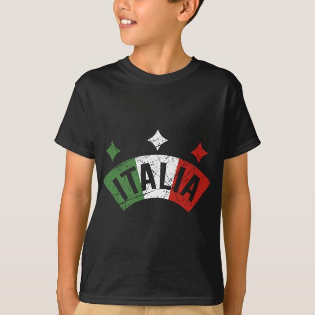Camiseta Pabellón italiano de las mujeres Italia en peligro (Anverso)