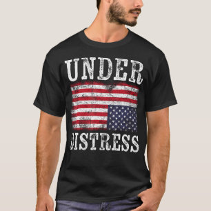 Camiseta Pabellón Norteamericano Al Abajo De La Pérdida