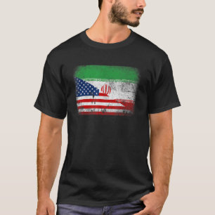 Camiseta Pabellón Patriótico Norteamericano e Irán