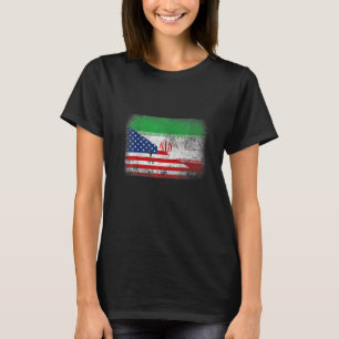 Camiseta Pabellón Patriótico Norteamericano e Irán