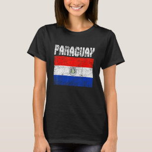 Camiseta Pabellón Patriótico Paraguay Hombres Mujeres Niños
