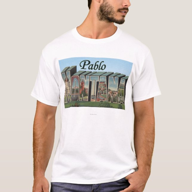 Camiseta Pablo, letra ScenesPablo, TA de MontanaLarge (Anverso)