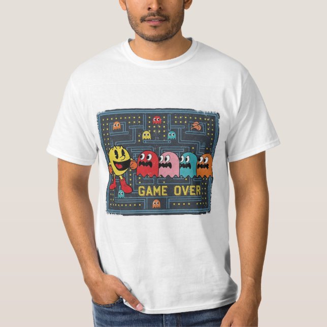 Camiseta Pac-Man Game Over T-Shirt – Retro Arcade Gaming Te (Anverso)