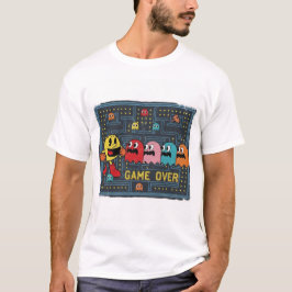 Camiseta Pac-Man Game Over T-Shirt – Retro Arcade Gaming Te