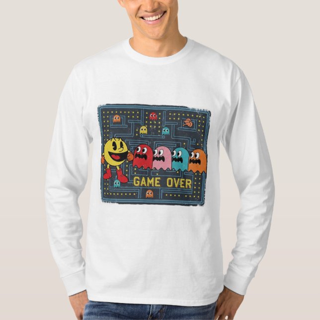 Camiseta Pac-Man Game Over T-Shirt – Retro Arcade Gaming Te (Anverso)