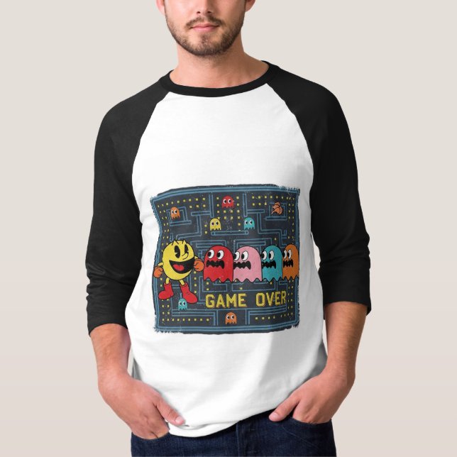 Camiseta Pac-Man Game Over T-Shirt – Retro Arcade Gaming Te (Anverso)