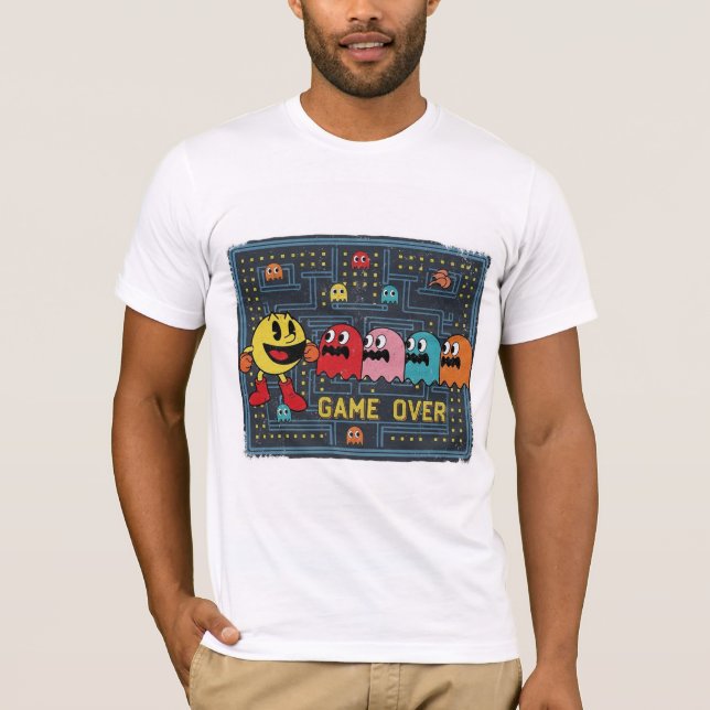 Camiseta Pac-Man Game Over T-Shirt – Retro Arcade Gaming Te (Anverso)