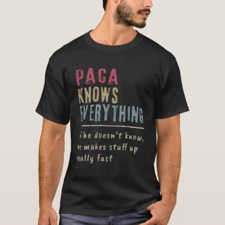 Camiseta Paca conoce todo lo que el regalo del abuelo