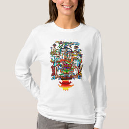 Camiseta Pacal y las manos mayas (Femme de lujo)