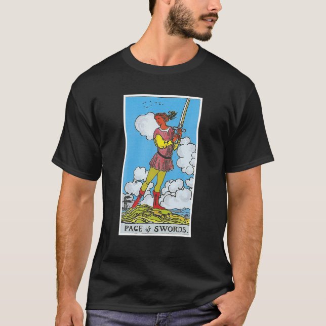 Camiseta Pace Of Swords Tarot Card Occult Beliefs Divinatio (Anverso)