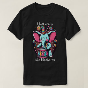 Camiseta Pachyderm musical Me gustan mucho los elefantes