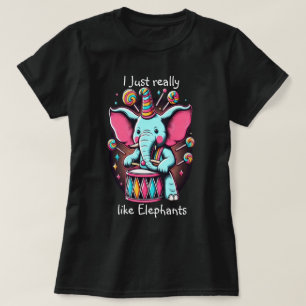 Camiseta Pachyderm musical Me gustan mucho los elefantes