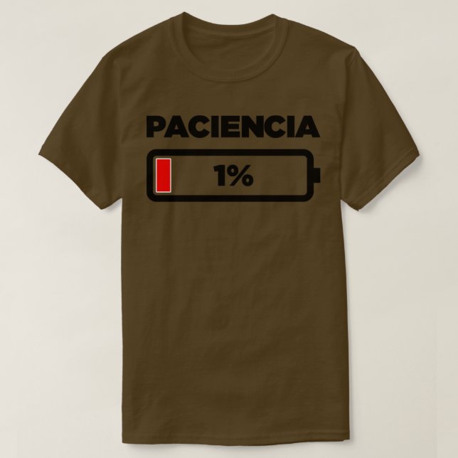 Camiseta Paciencia (Diseño del anverso)