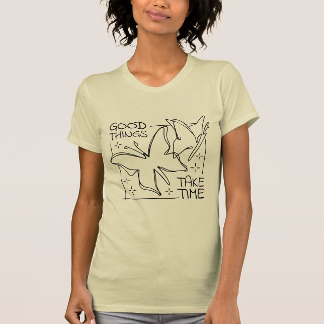 Camiseta Paciencia elegante (Anverso)