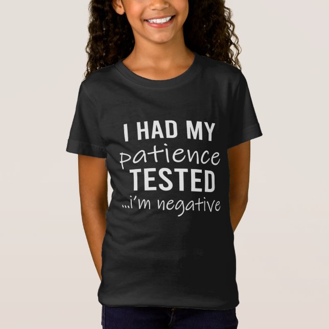 Camiseta Paciencia negativa (Anverso)