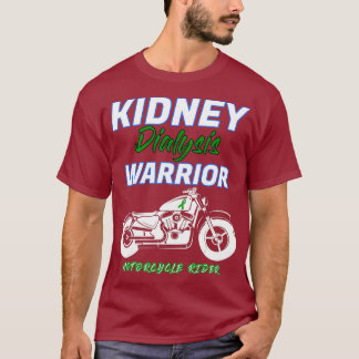 Camiseta Paciente con motociclista guerrero en diálisis ren